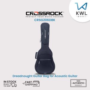 Crossrock CRSG206DBK Dreadnought Full Size Acoustic Guitar Bag for Acoustic Guitar