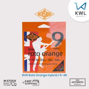 Rotosound RH9 Roto Orange Hybrid Electric Guitar Strings, 9-46
