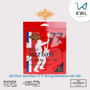 Rotosound RS775LD Jazz Bass 77 5-String Standard Bass Guitar String 45-130