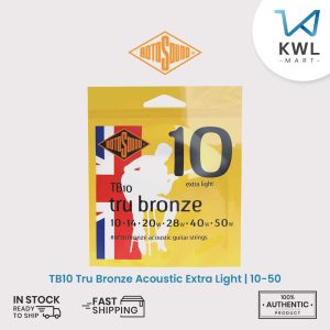Rotosound TB10 Tru Bronze Acoustic Guitar Strings Extra Light | 10-50