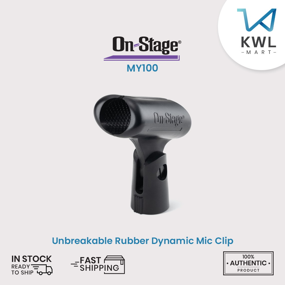 On-Stage MY100 Unbreakable Rubber Dynamic Mic Clip / On Stage MY-100