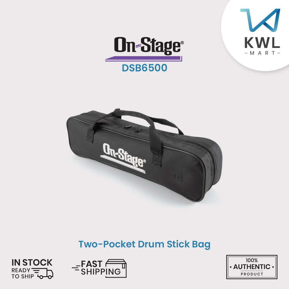 On-Stage DSB6500 Two-Pocket Drum Stick Bag - Image 2