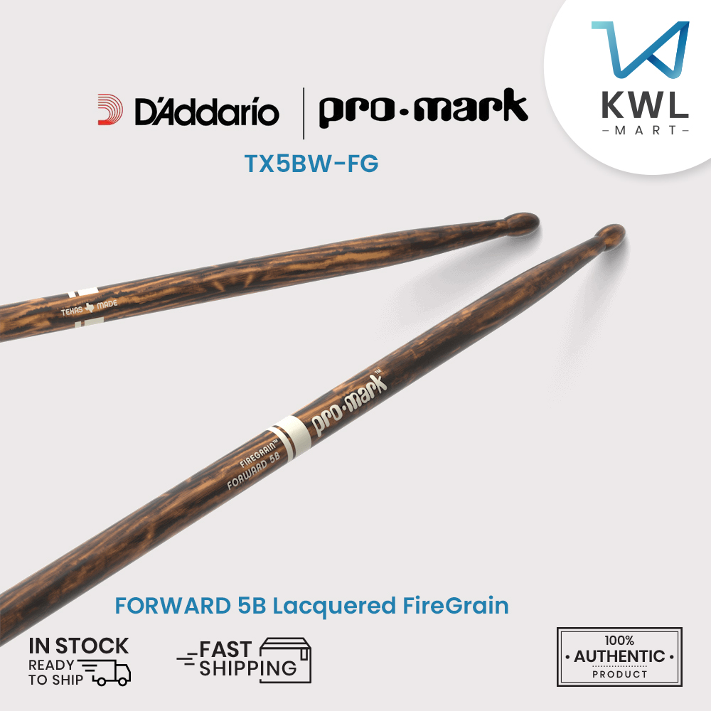 ProMark TX5BW-FG FORWARD 5B Drumsticks, Lacquered FireGrain - Image 2