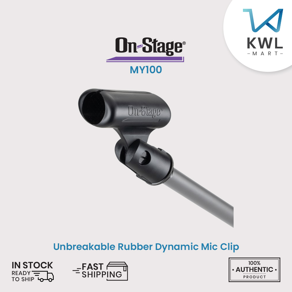 On-Stage MY100 Unbreakable Rubber Dynamic Mic Clip / On Stage MY-100 - Image 2