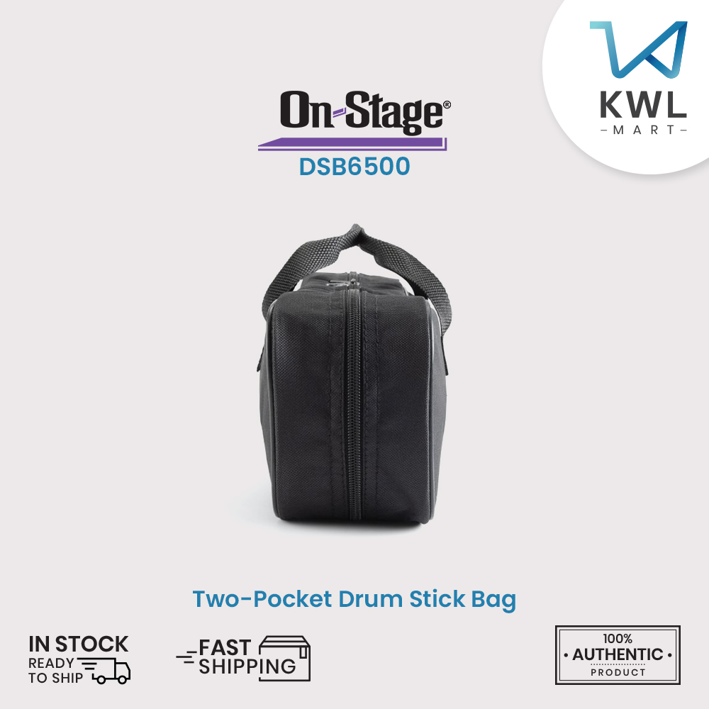 On-Stage DSB6500 Two-Pocket Drum Stick Bag - Image 3