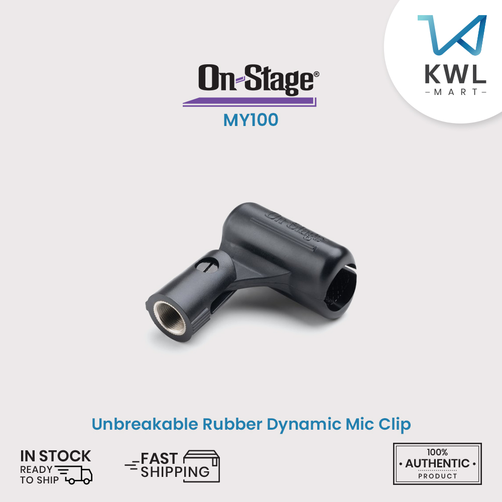 On-Stage MY100 Unbreakable Rubber Dynamic Mic Clip / On Stage MY-100 - Image 3