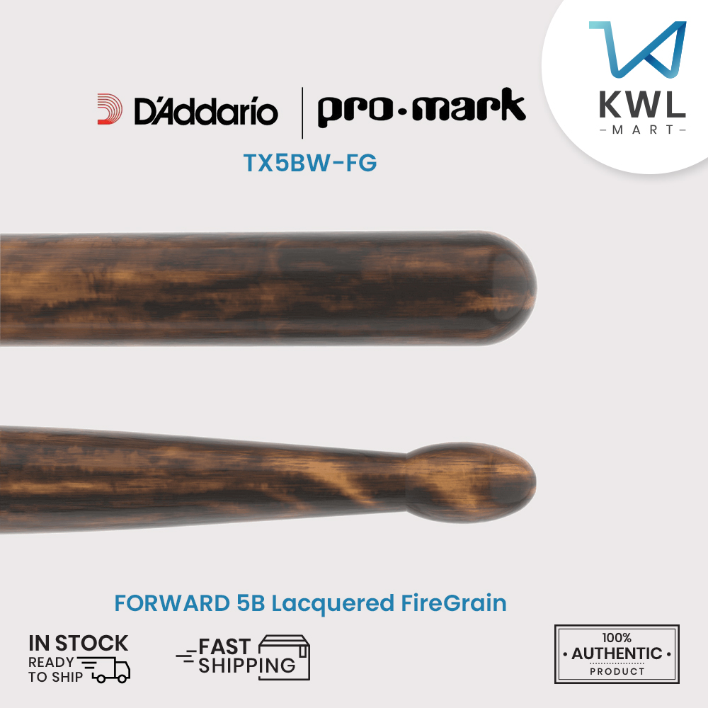 ProMark TX5BW-FG FORWARD 5B Drumsticks, Lacquered FireGrain - Image 4
