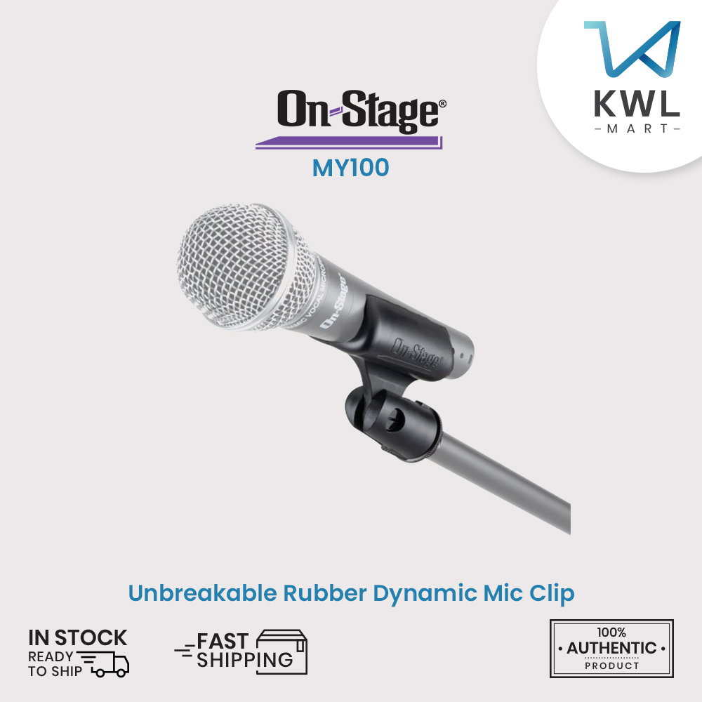 On-Stage MY100 Unbreakable Rubber Dynamic Mic Clip / On Stage MY-100 - Image 4