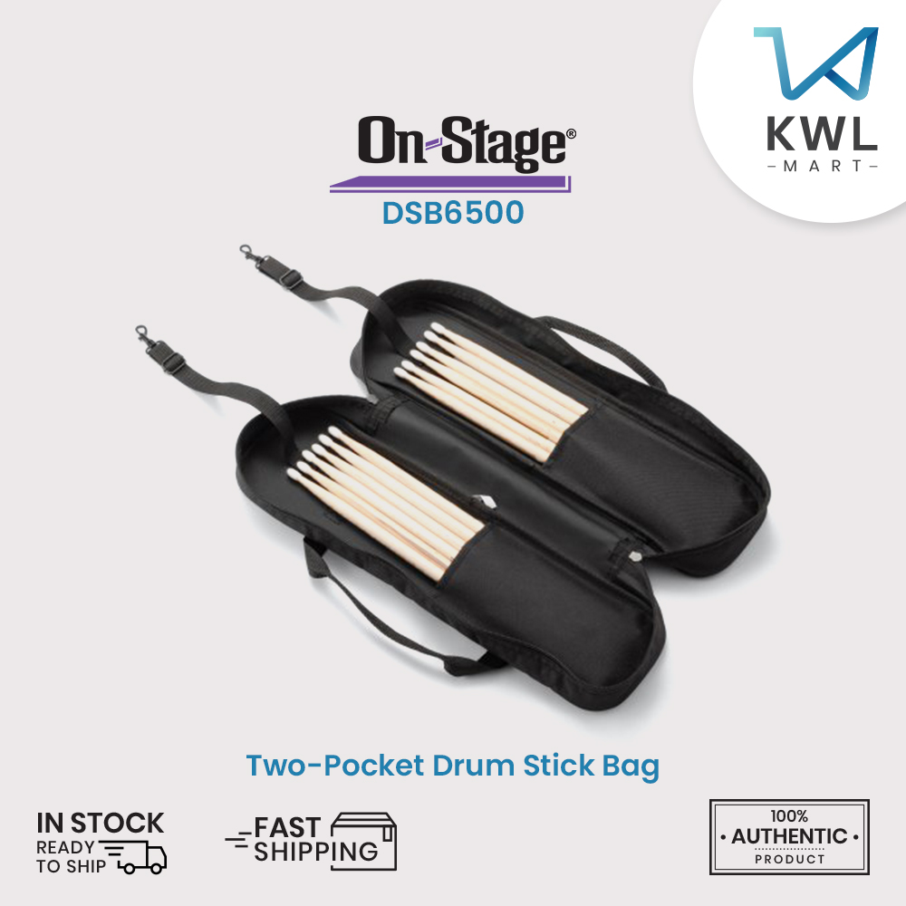 On-Stage DSB6500 Two-Pocket Drum Stick Bag - Image 5