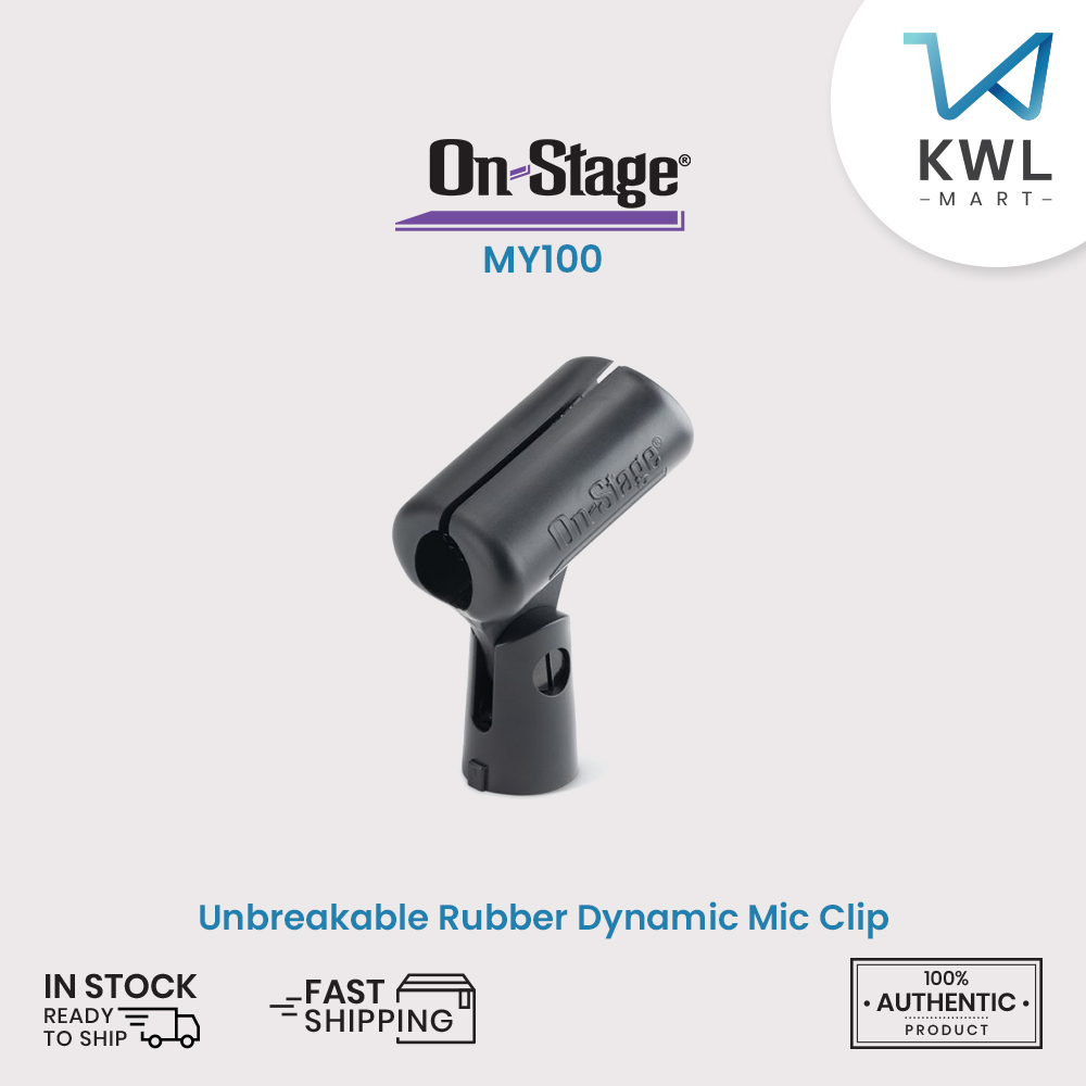 On-Stage MY100 Unbreakable Rubber Dynamic Mic Clip / On Stage MY-100 - Image 5