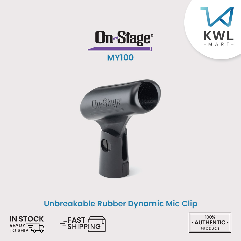 On-Stage MY100 Unbreakable Rubber Dynamic Mic Clip / On Stage MY-100 - Image 6