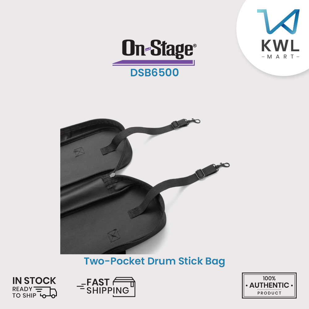 On-Stage DSB6500 Two-Pocket Drum Stick Bag - Image 7