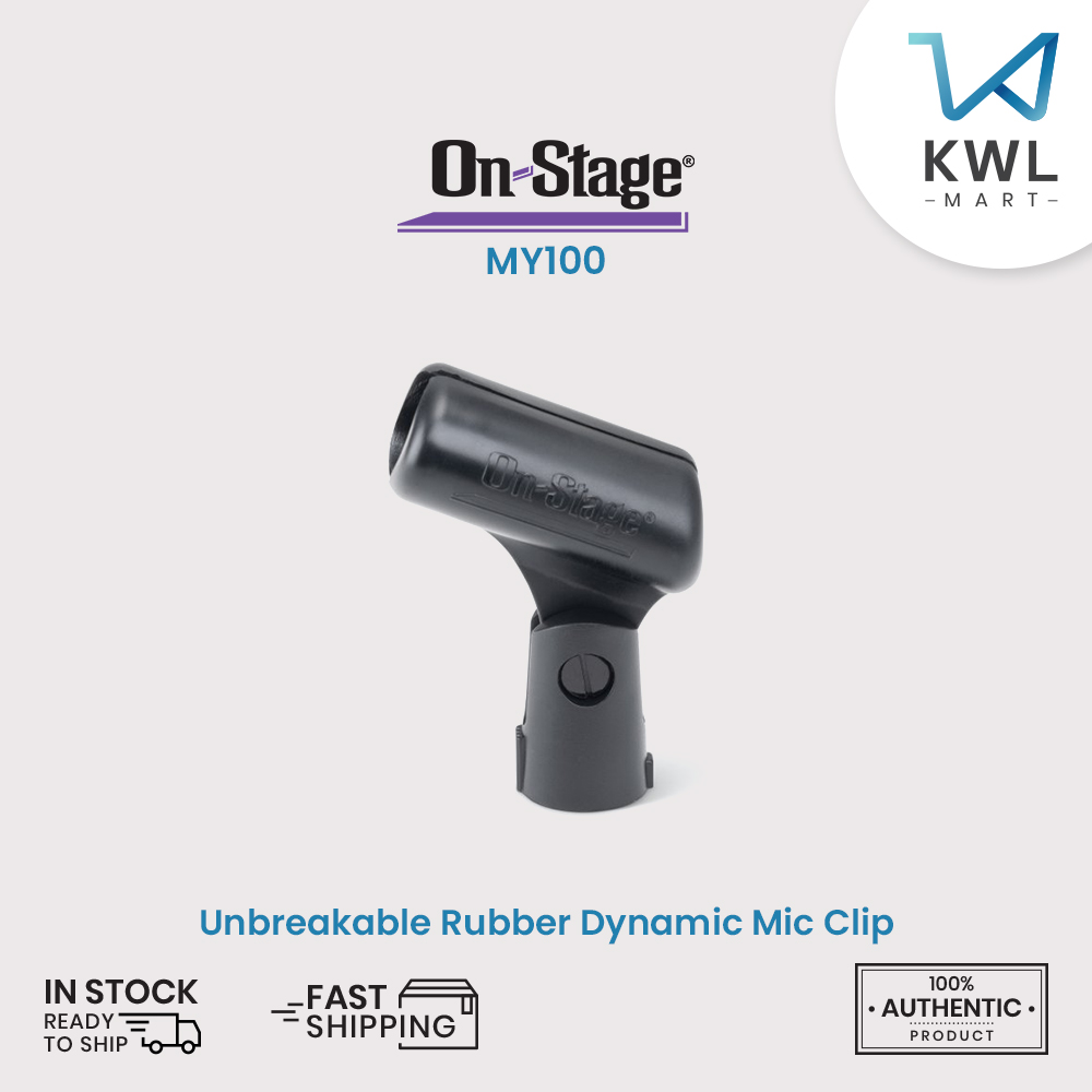 On-Stage MY100 Unbreakable Rubber Dynamic Mic Clip / On Stage MY-100 - Image 7
