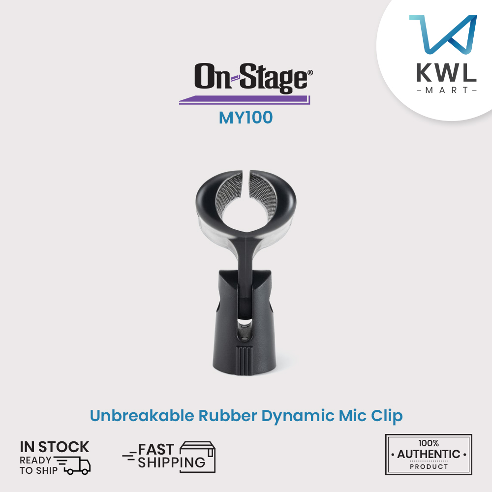 On-Stage MY100 Unbreakable Rubber Dynamic Mic Clip / On Stage MY-100 - Image 8