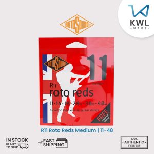 Rotosound R11 Roto Reds Nickel Electric Guitar Strings, Medium 11-48