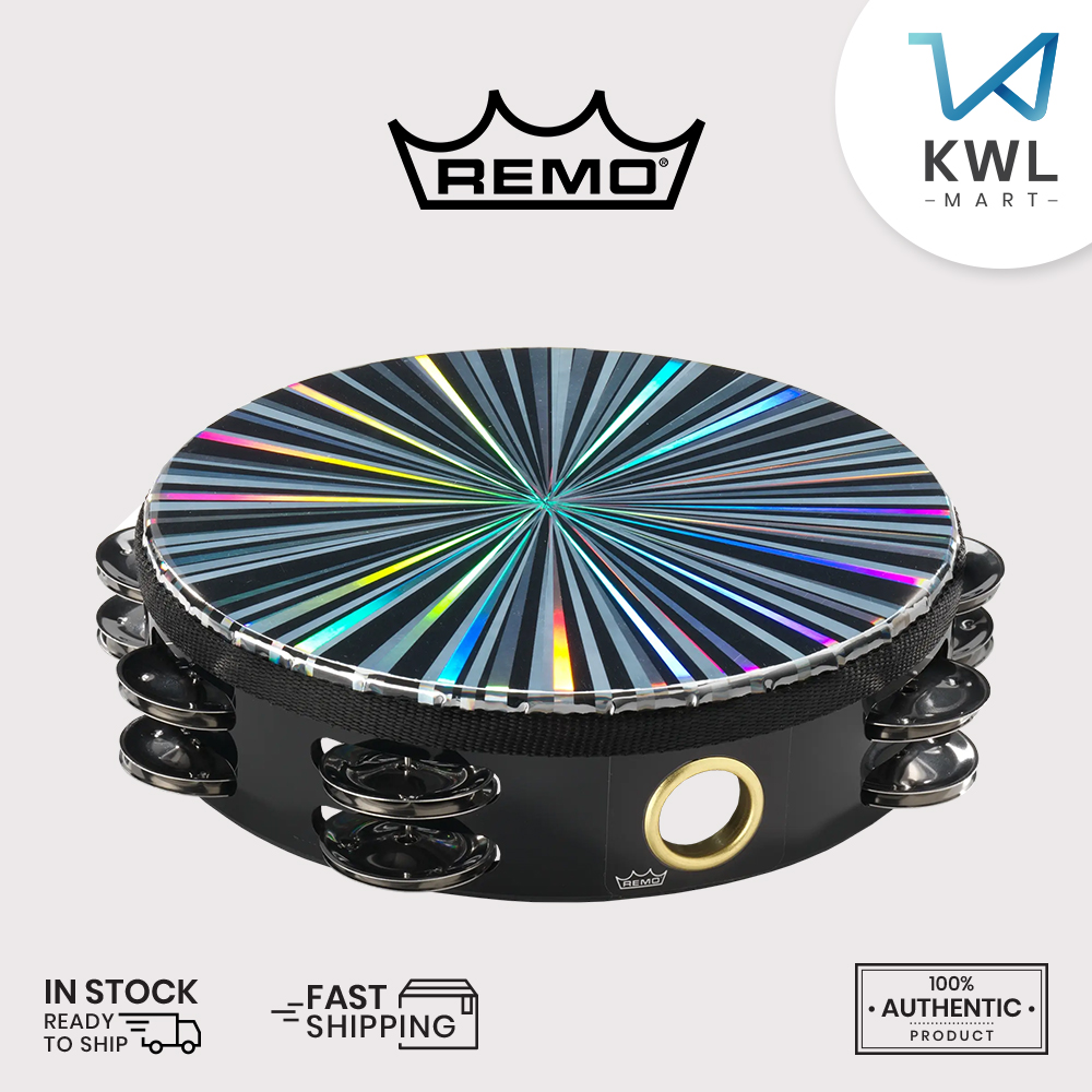 Remo TA-4208-48 Radiant Tambourine, 8" Double-Row Jingle