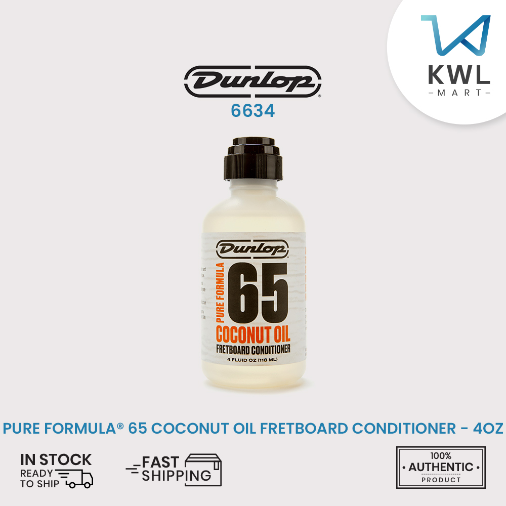 Jim Dunlop 6634 PURE FORMULA® 65 COCONUT OIL FRETBOARD CONDITIONER - 4oz