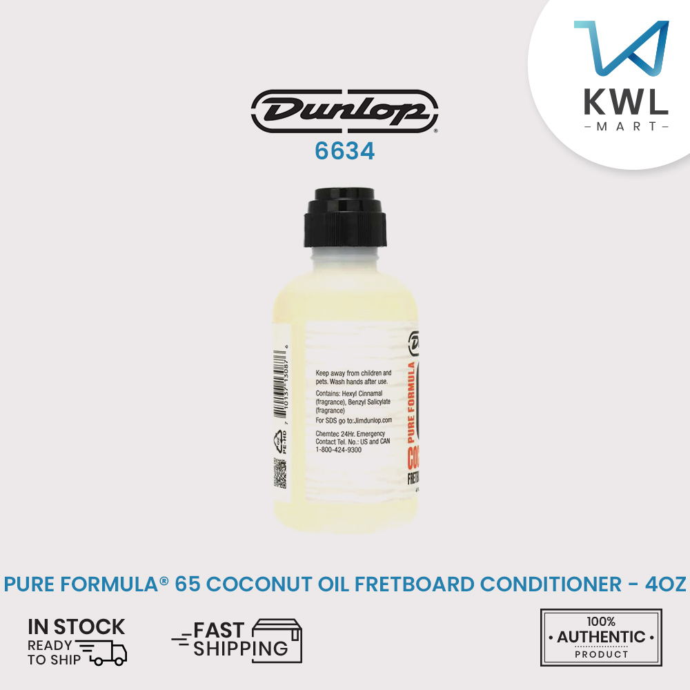 Jim Dunlop 6634 PURE FORMULA® 65 COCONUT OIL FRETBOARD CONDITIONER - 4oz - Image 2